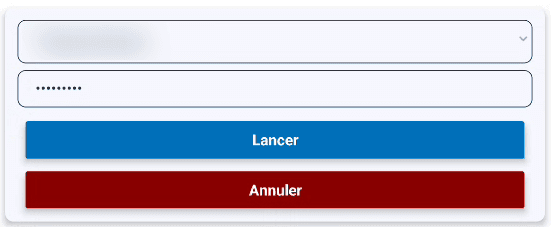 Fenêtre de synchronisation des données d'iTravaux